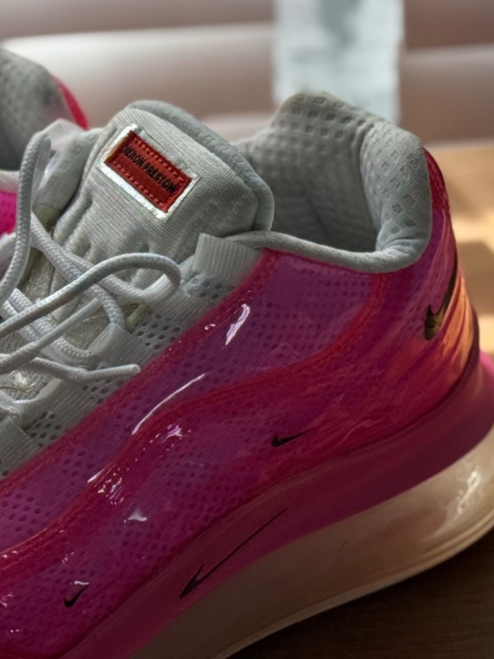 RARE Nike x Heron Preston Collab Air Max 720 Hyper Pink CK9761-997 Men’s 8.5 - Picture 5 of 16